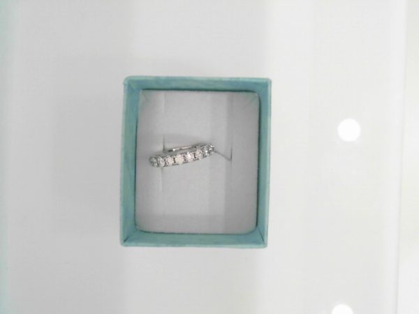 Lady's White Polished 14 Karat Wedding Band Size 6.5 1.00tw Round I/J I1 Diamonds