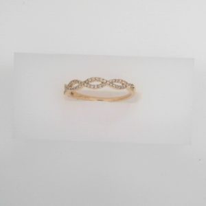 Lady's Yellow 14 Karat Fashion Ring DIAMONDTDW 1/7