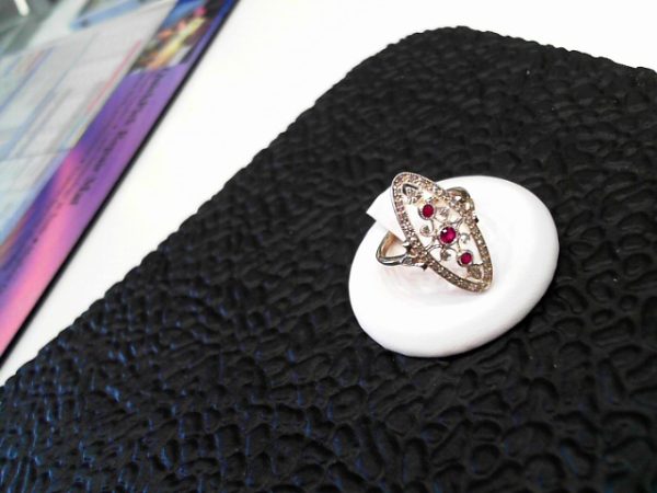 10 K YG 0.45 TGW RUBY/ DIA RING