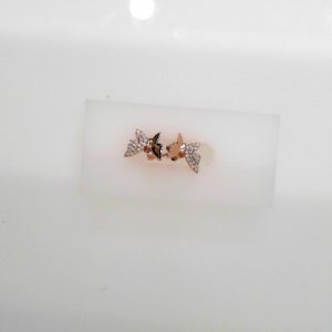 14KT P DIA EARRING 1/7CTW