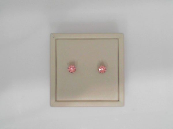 PINK LAB GROWN DIAMOND STUDS - 1.12CWT