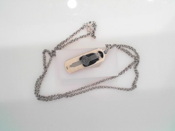 BLACK DIAMOND PENDANT 14K -YG OVER SILVER 
1/2 TDW EACH