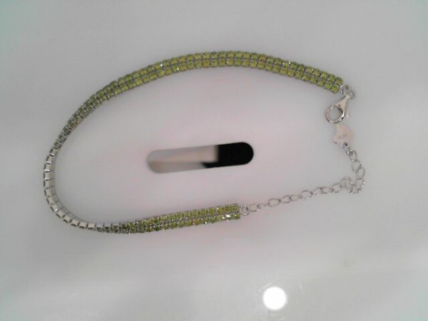 .925 AG
DOUBLE ROW GREEN CZ BRACELET