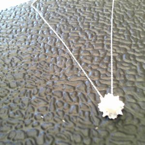 SS CZ BAGUETTE / ROUND 8 MM PEARL NECK