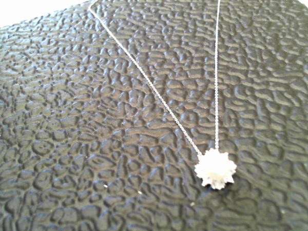 SS CZ BAGUETTE / ROUND 8 MM PEARL NECK