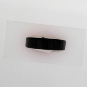 Black PVD Titanium 6 mm Grooved Band Size 10