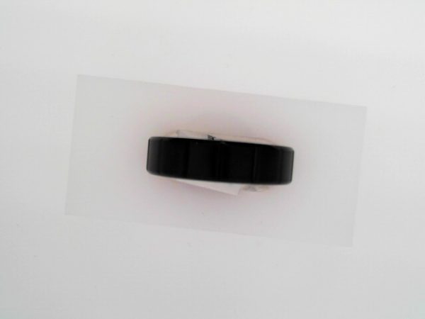 Black PVD Titanium 6 mm Grooved Band Size 10