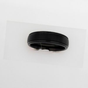 Black Tungsten 6 mm Grooved Band Size 10