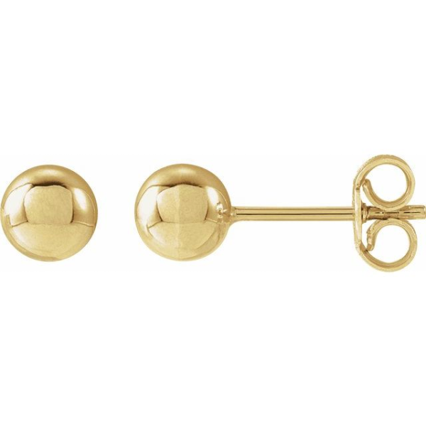 Weight:	0.3136 DWT (0.49 grams)
Solidity:	Hollow
Sold By:	Pair
Weight Description:	Standard Weight
Surface Finish:	Polished
Plating Type:	N/A
Prong Count:	N/A
Primary Prong Style:	N/A
Earring Dimensions:	5x5 mm
Post Thickness:	.027 In
Post Lengt