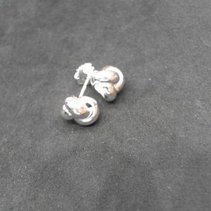 Lady's White Ss Earrings