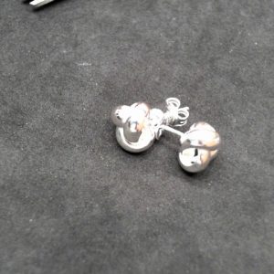 Lady's White Ss Earrings