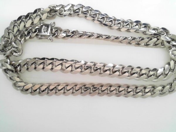 10MM STERLING SILVER 24" CLASSIC CUBAN CHAIN
