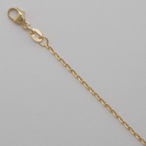 Product Name:Diamond Cut LinkMetal:14KDescription:14K Yellow Gold Oval Diamond Cut Link 1.5mm