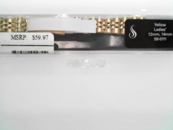 12, 14 mm Yellow Multi-End Piece Link Band