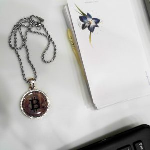 20: Stainless STeel 2.5MM Rope Chain + Bitcoin Pendant