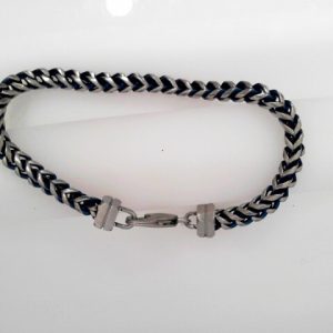 STEEL IP BLUE H-BONE BRAC