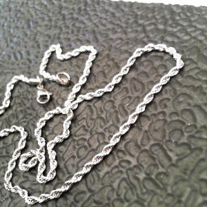 20" STAINLESS STEEL 2.5 MM ROPE CHAIN