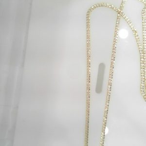 GOLD PLATED SS CURB CHAIN 3 MM 24"