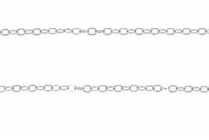 Sterling Silver 1.2 mm Flat Cable 18" Chain

Specifications
Weight:	                0.48 DWT (0.75 grams)
Clasp Type:	Lobster Clasp
Material:	                Sterling Silver
Solid/Hollow:	Solid
Approx. Length:	18 In
Approx. Width:	1.2 mm
Gender: