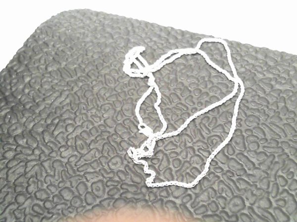 White Sterling Silver Chain Length 24 WEIGHT: 7.1