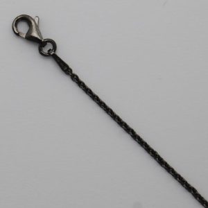 Product Name:Round CableMetal:Sterling SilverDescription:Sterling Silver Round Cable 1.5mm, Ruthenium