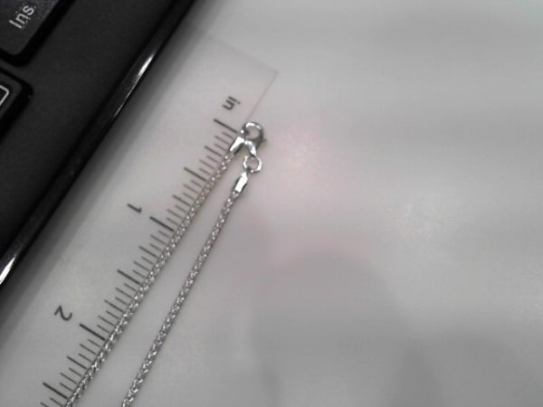 White Ss Spiga Chain Length 22