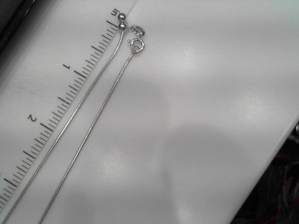White Ss Chain Length 18ADJ