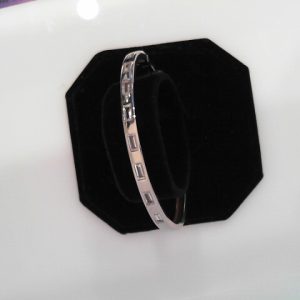 STERLING SILVER  CZ BANGLE