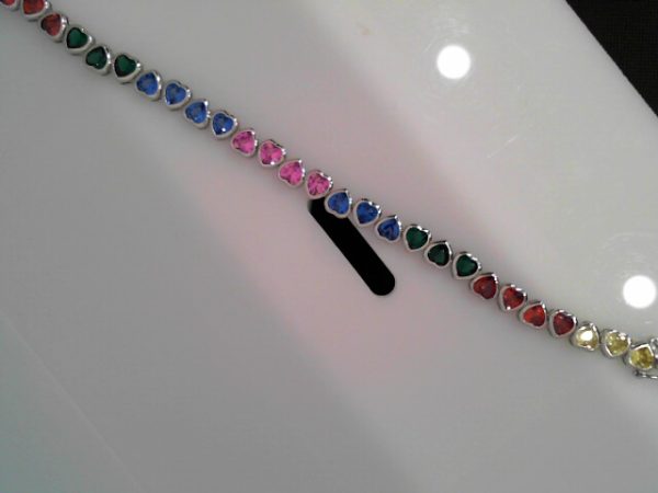 CZ TENNIS MULTI COLOUR BRACELE18.1 GMS