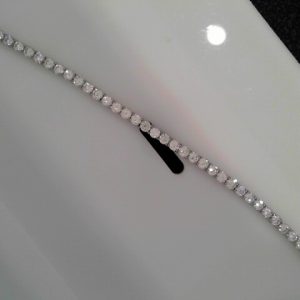 CZ TENNIS  BRACELE17.1 GMSLEANTH 8"