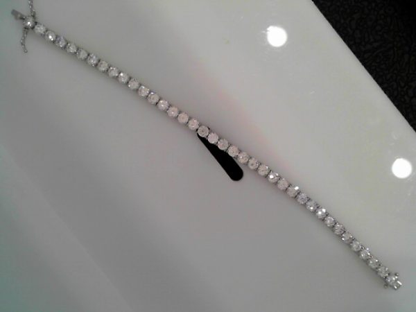 CZ TENNIS  BRACELE17.1 GMSLEANTH 8"