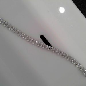 CZ TENNIS  BRACELE15.4 GMSLEANTH 7"