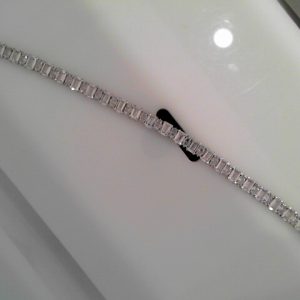 CZ TENNIS  BRACELE17.3 GMSLEANTH 7.25"