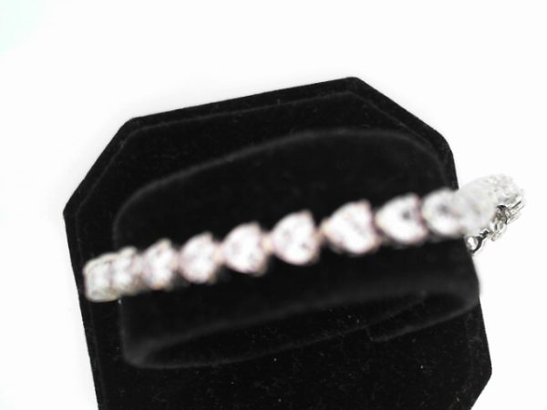 SS ANKLET CZ