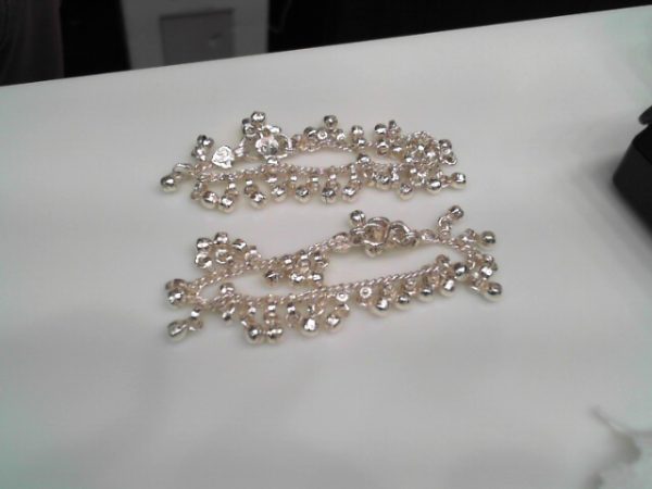 silver anklets22.4 gms
