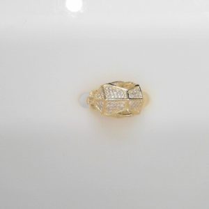 GOLD PLATED STERLING SILVER RING 10g