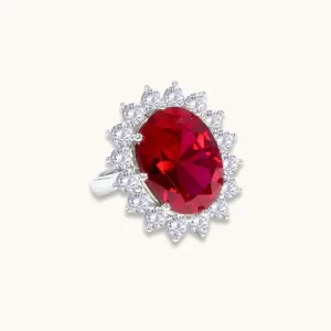 Combining classic and contemporary, this ring is a define statement of royalty and class.Stone Type: Diamond CrystallineTotal Gem Weight: 16tcwMetal Type: Sterling Silver 925Metal Finish: Platinum