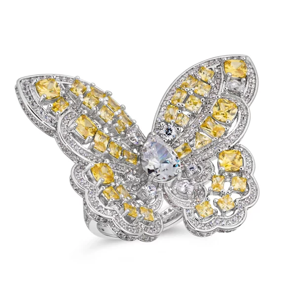 Stone Type: Diamond Crystalline
Total Carat Weight:  8.50tcw
Choice of Canary Yellow or Argyle Pink Diamond Crystalline
Metal Type: Sterling Silver 925
Metal Finish: Platinum