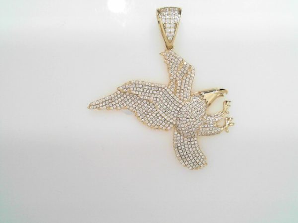 GOLD PLATED STERLING SILVER PENDANT- EAGLE 18.6g