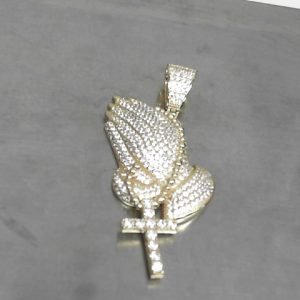 CZ CHARMS GOLD PLATED13.1  GMS