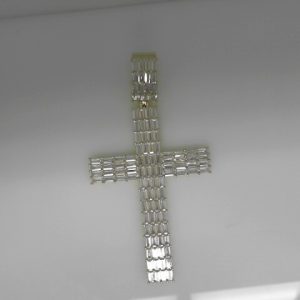 CZ CHARMS GOLD PLATED CROSS  39.7   GMS