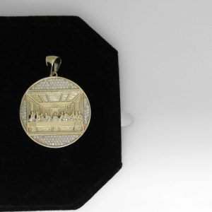 LAST SUPPER  S S GOLD PLATED  7.7 GMS