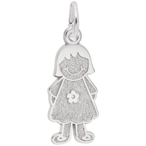SS GIRL W/DRESS & FLOWER