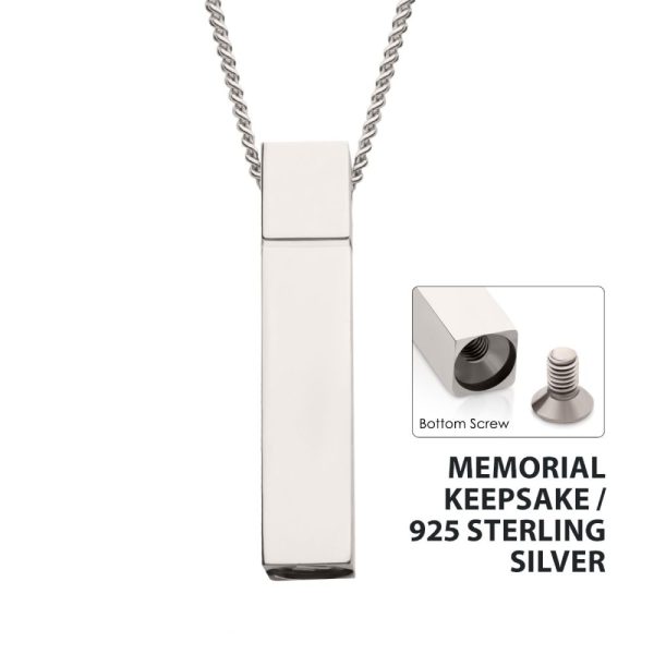 The Keepsake Urn Engravable Pendant with Chain