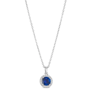 Easy and Versatile Single Stone Halo necklace that's perfect for every day wear. Minimalist's dream come true.Main Stone: Available in White Diamond Crystalline, Blue Sapphire, Ruby or EmeraldGem Origin: Lab CreatedCenter Stone Weight: 1.25 carat
