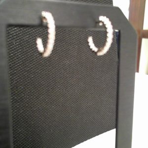 SS CZ 3/4 HOOP STUD POST