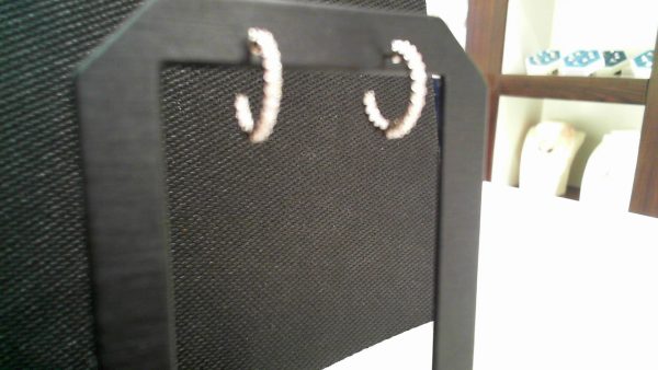 SS CZ 3/4 HOOP STUD POST