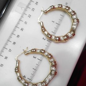 LARGE GOLDEN HOOPS; 1.75 DIAMETER