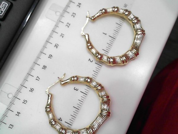 LARGE GOLDEN HOOPS; 1.75 DIAMETER