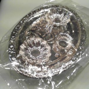 silver kumkum plate
46.60 gms